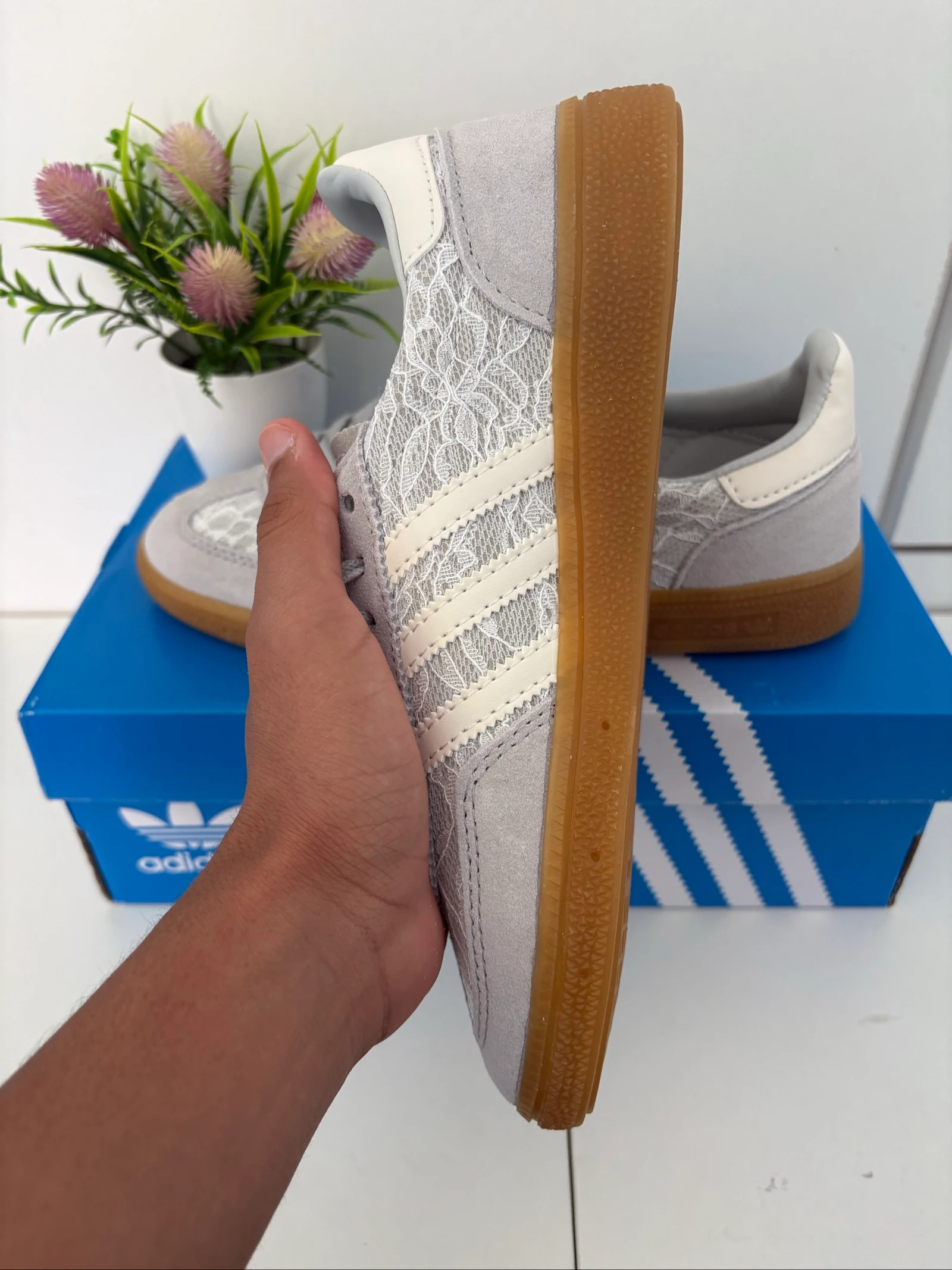 Adidas Handball Spezial Grey Lace Size 38 – photo 5